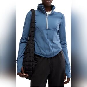 NWOT FP Movement By Free People  You're a Peach Half Zip Layer sz small/p